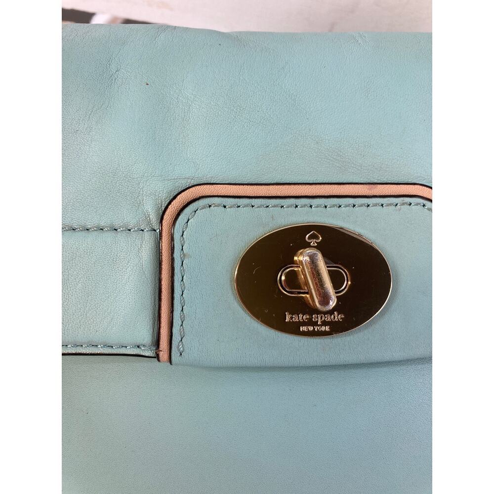 KATE SPADE SMALL LIGHT BLUE SMOOTH LEATHER CROSSBODY BAG - Picture 5 of 16